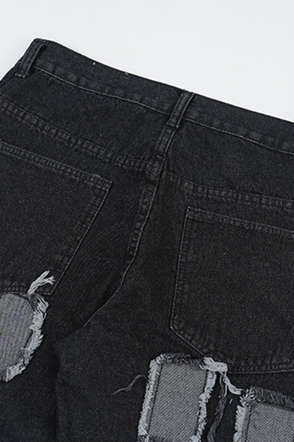 Washed Jeans Regular Straight Leg Men Pants