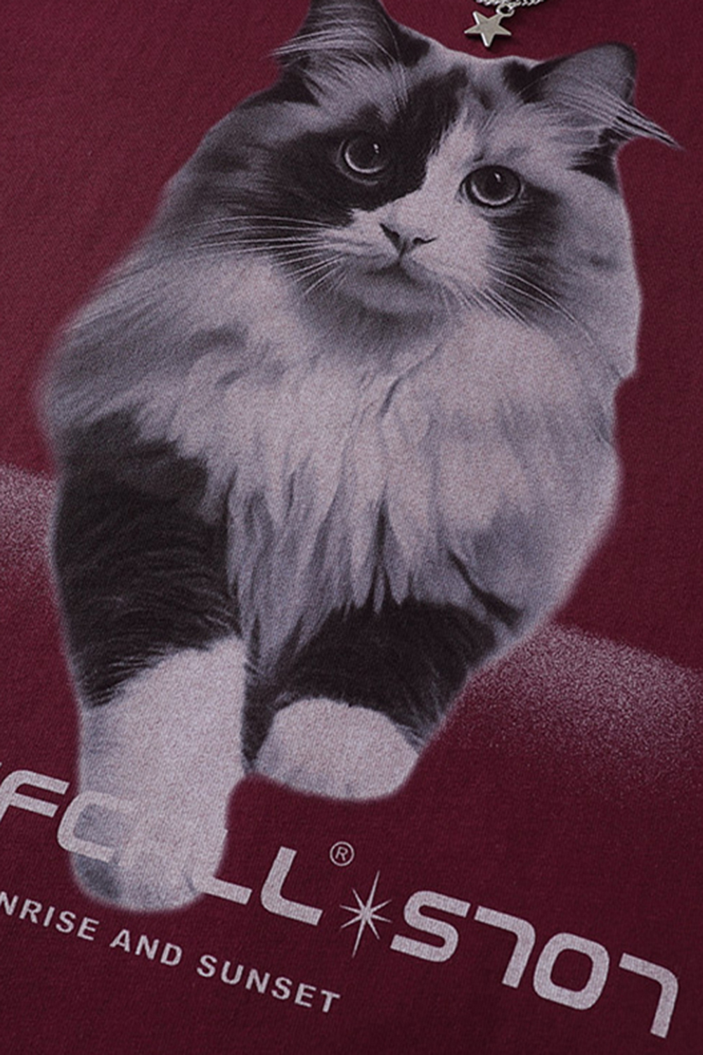 Cat Print T-Shirt Tee For Men
