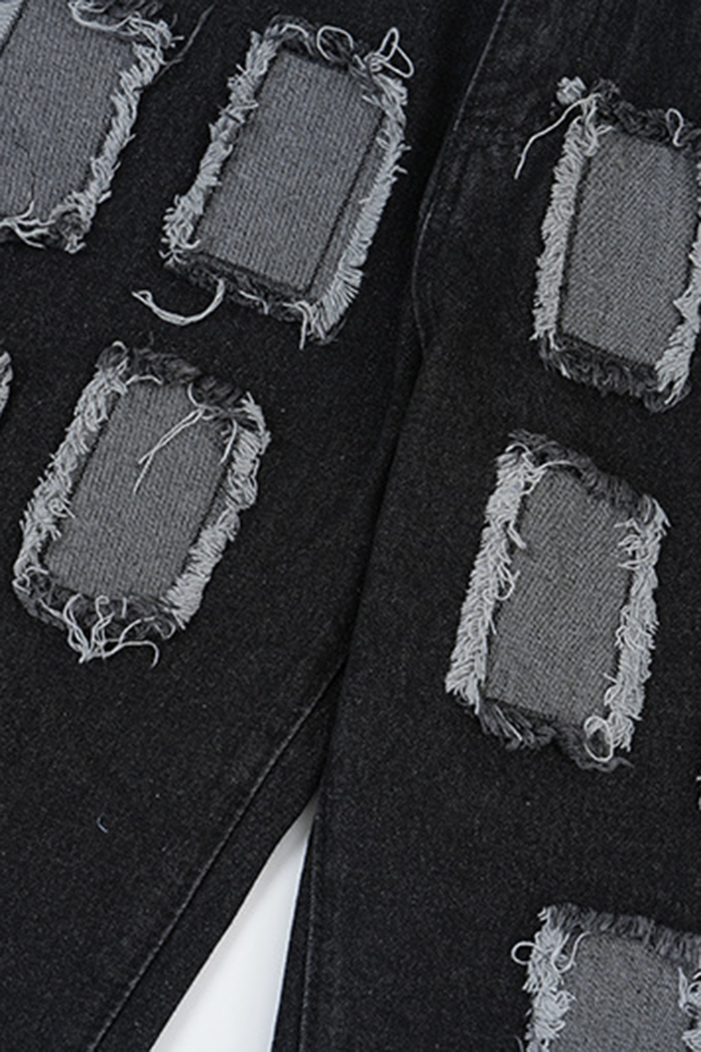 Washed Jeans Regular Straight Leg Men Pants
