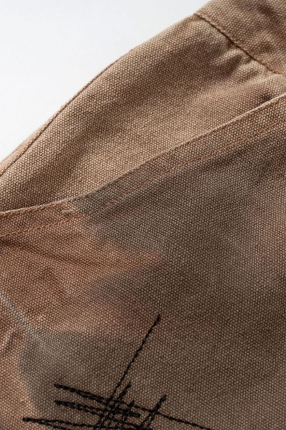 Cargo Pants Jeans Print Loose Wide-Leg Vintage Pants 