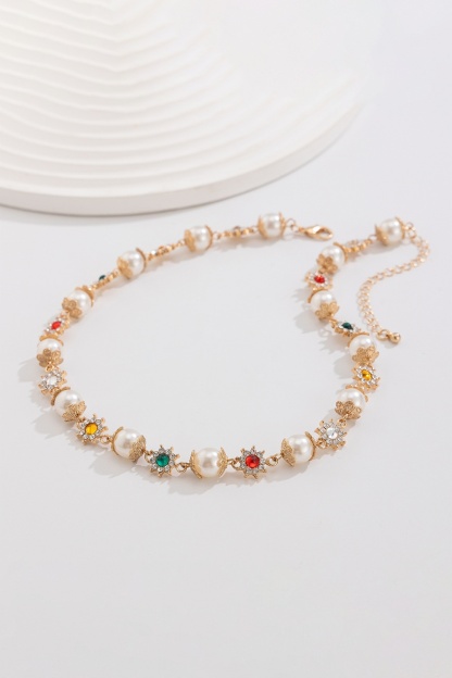 Hip Hop Floral Pendant Necklace for Men