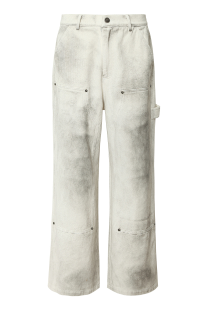Cargo Pants Jeans Print Loose Straight Leg Pants 