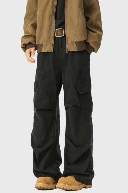 Cargo Pants Wide-Leg Jeans Loose Men Pants
