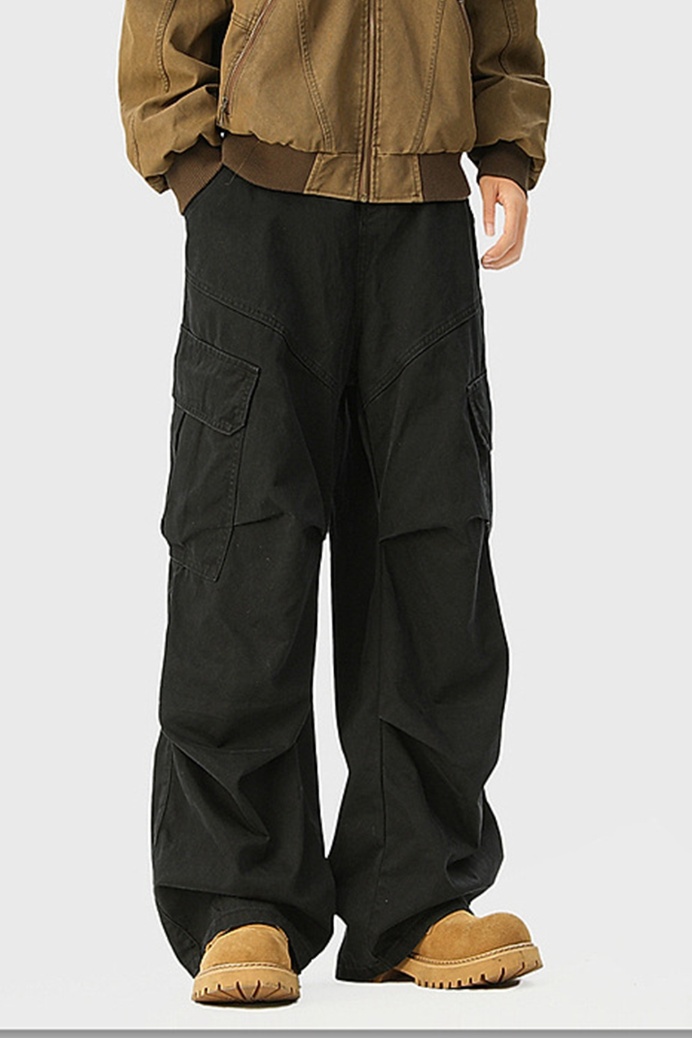 Cargo Pants Wide-Leg Jeans Loose Men Pants