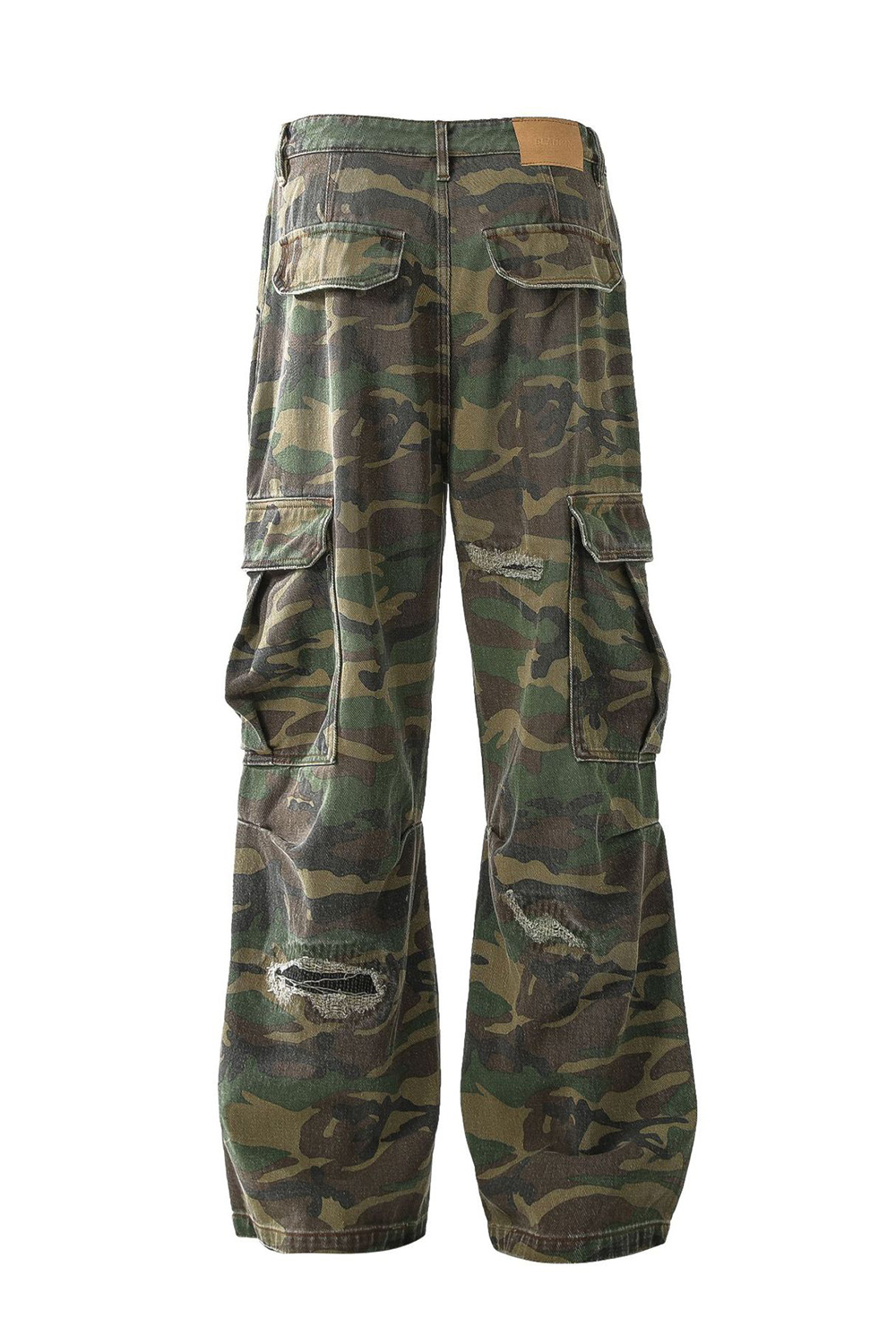 Cargo Pants Washed Jeans Loose Men Pants 