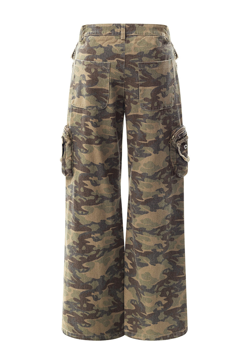 Cargo Pants Washed Jeans Loose Men Pants 