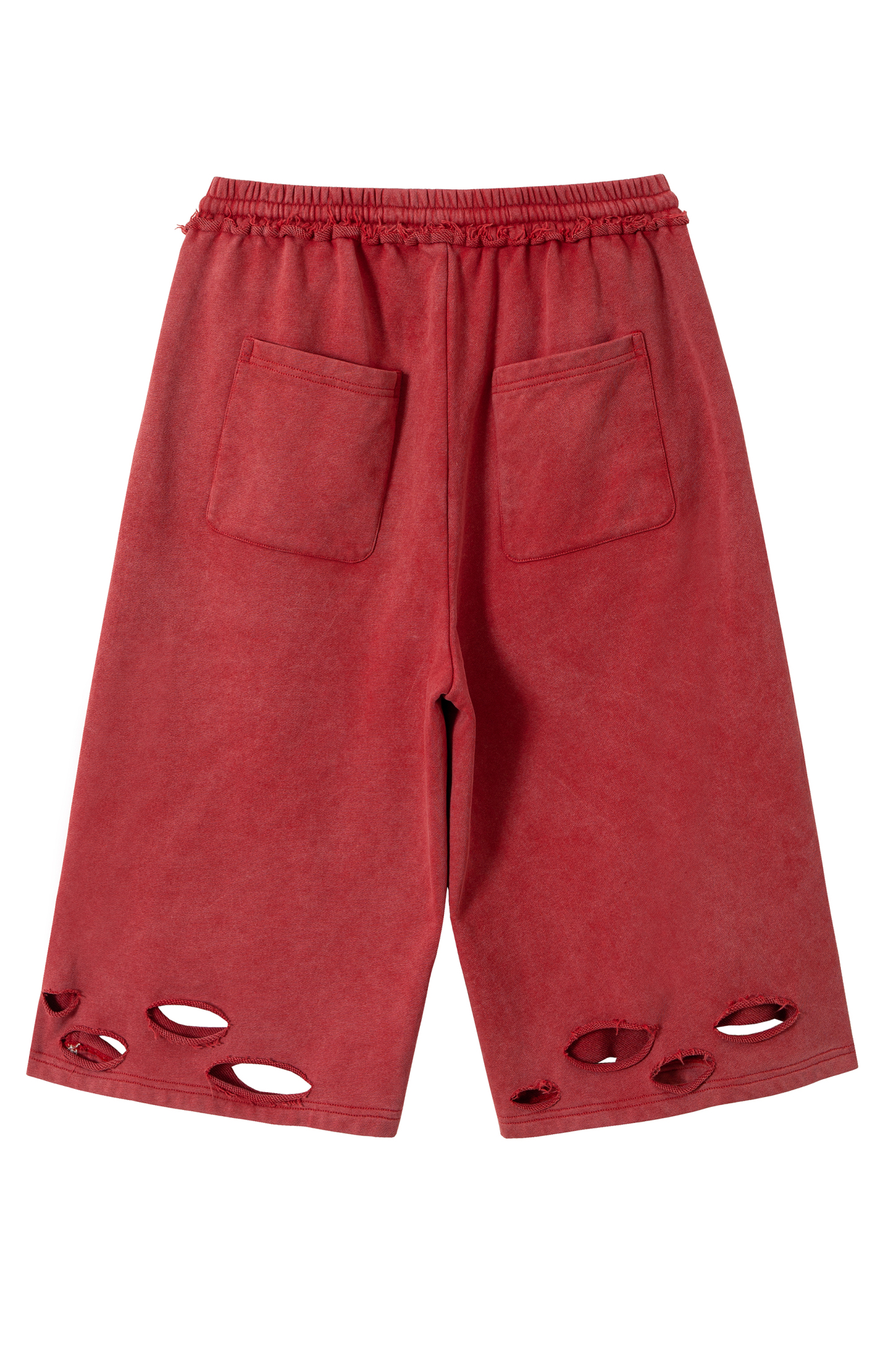 Sweat Shorts Strpe Loose Knee Sweatpants