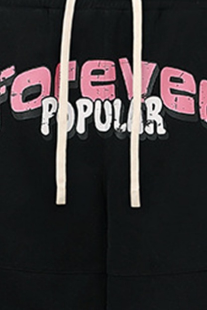 Sweat Shorts Letter Loose Men Knee Shorts