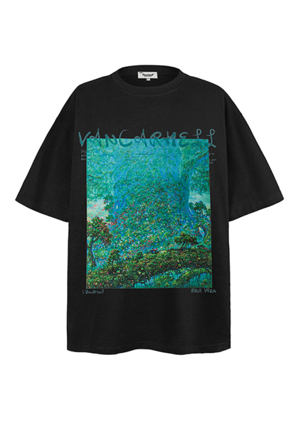 Graffiti Print T-shirt Tee For Men