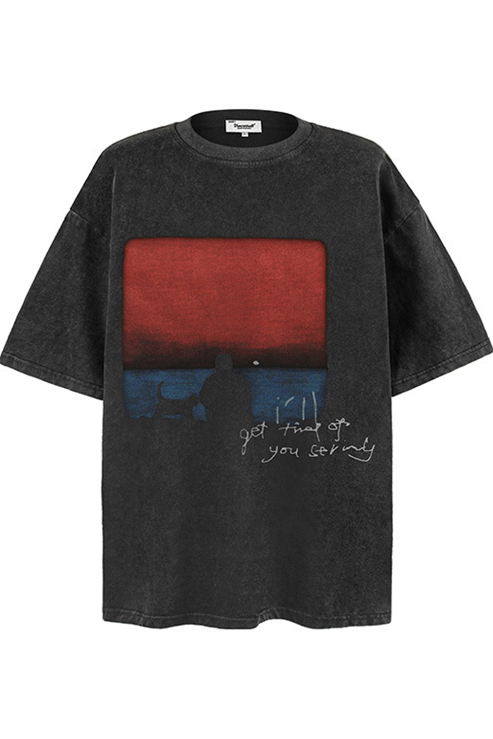 Graphic Washed Tee For Men