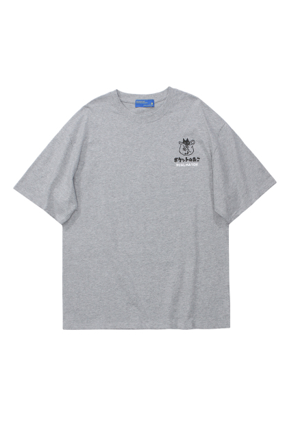 Cat Letter Print T-shirt Tee For Men