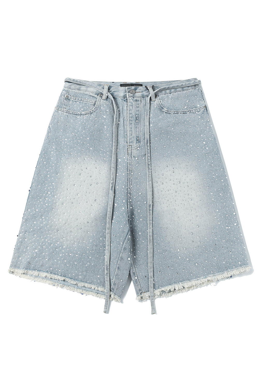 Denim Shorts Diamonds Loose Men Shorts