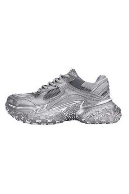 Tire Sole Clunky Sneaker Dirty Sports Damp Shoes for men