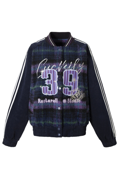 Winter Shirt Jacket Purple Tie Dye Long Sleeve Coat