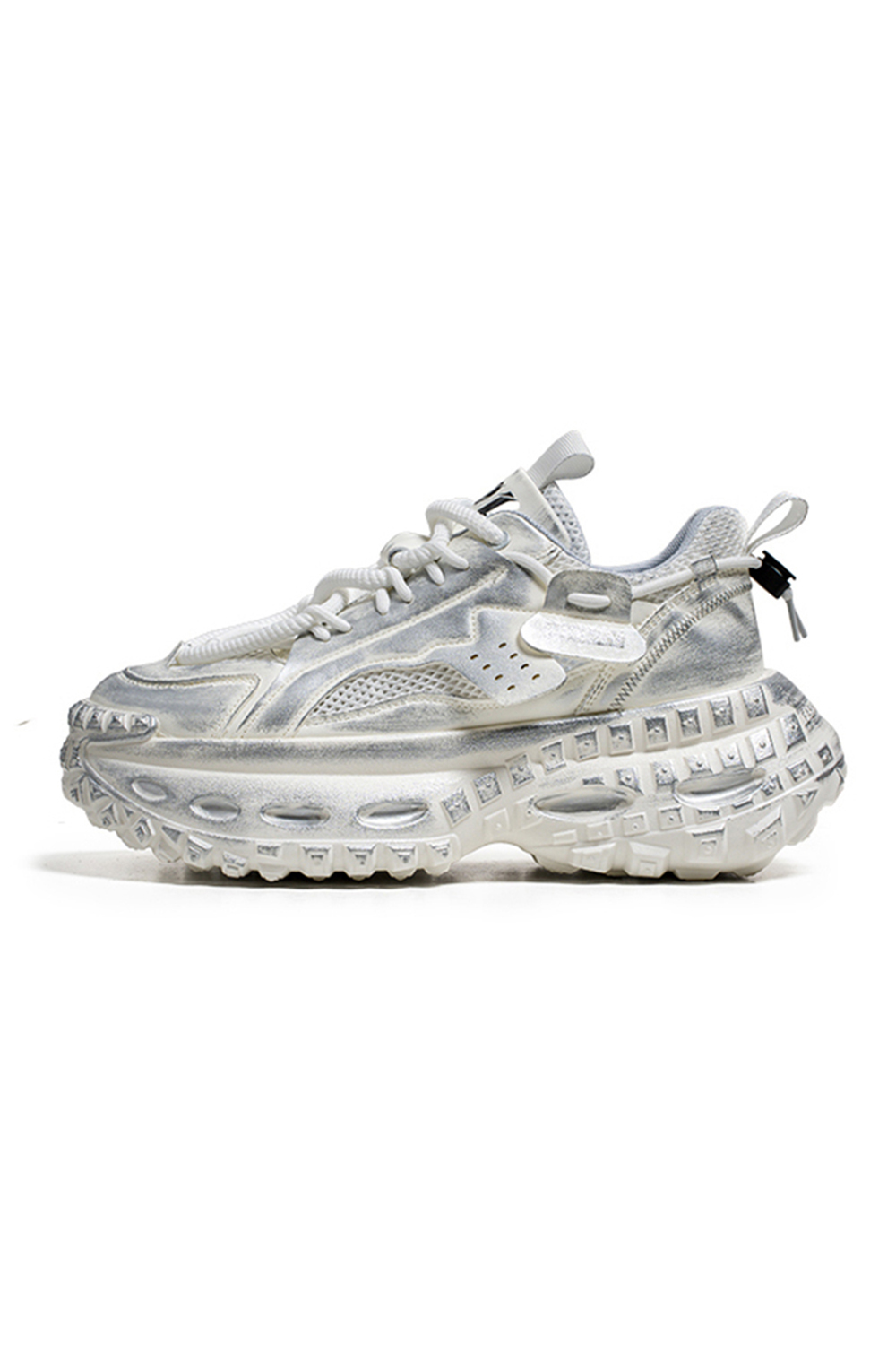 Tire Sole Clunky Sneaker Dirty Sports Damp Shoes for men