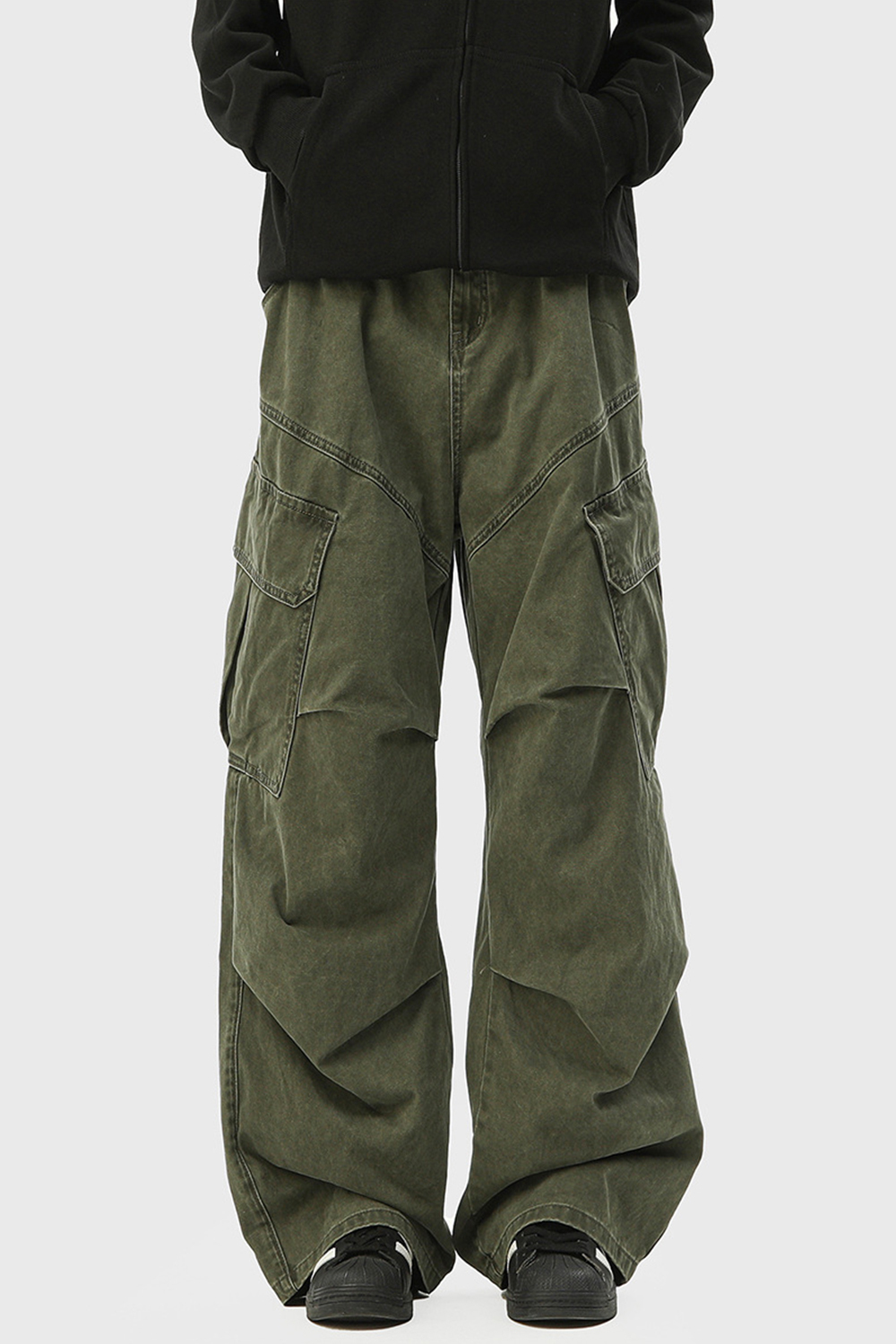 Cargo Pants Wide-Leg Jeans Loose Men Pants