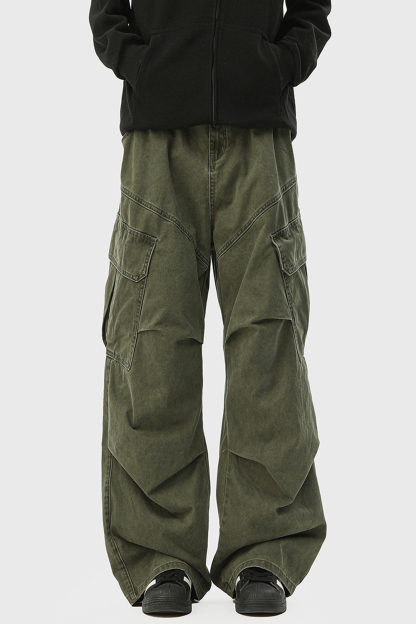 Cargo Pants Wide-Leg Jeans Loose Men Pants