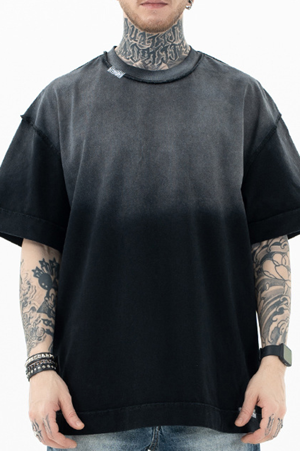 Gradient Washed Tee For Men