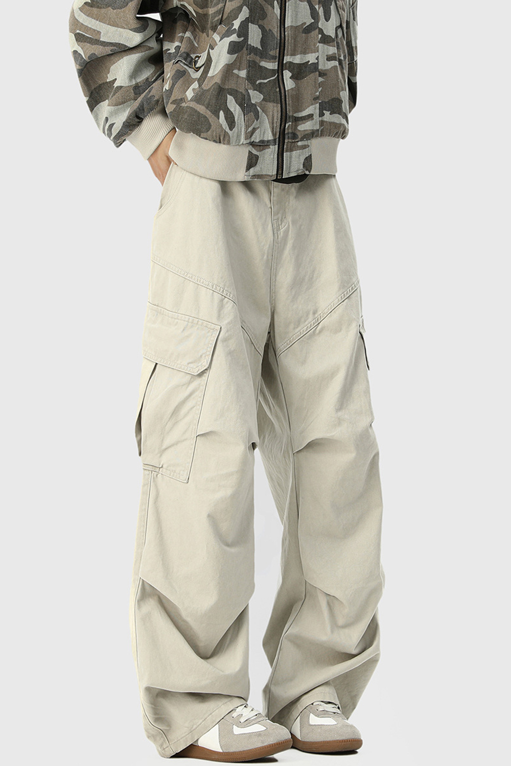 Cargo Pants Wide-Leg Jeans Loose Men Pants