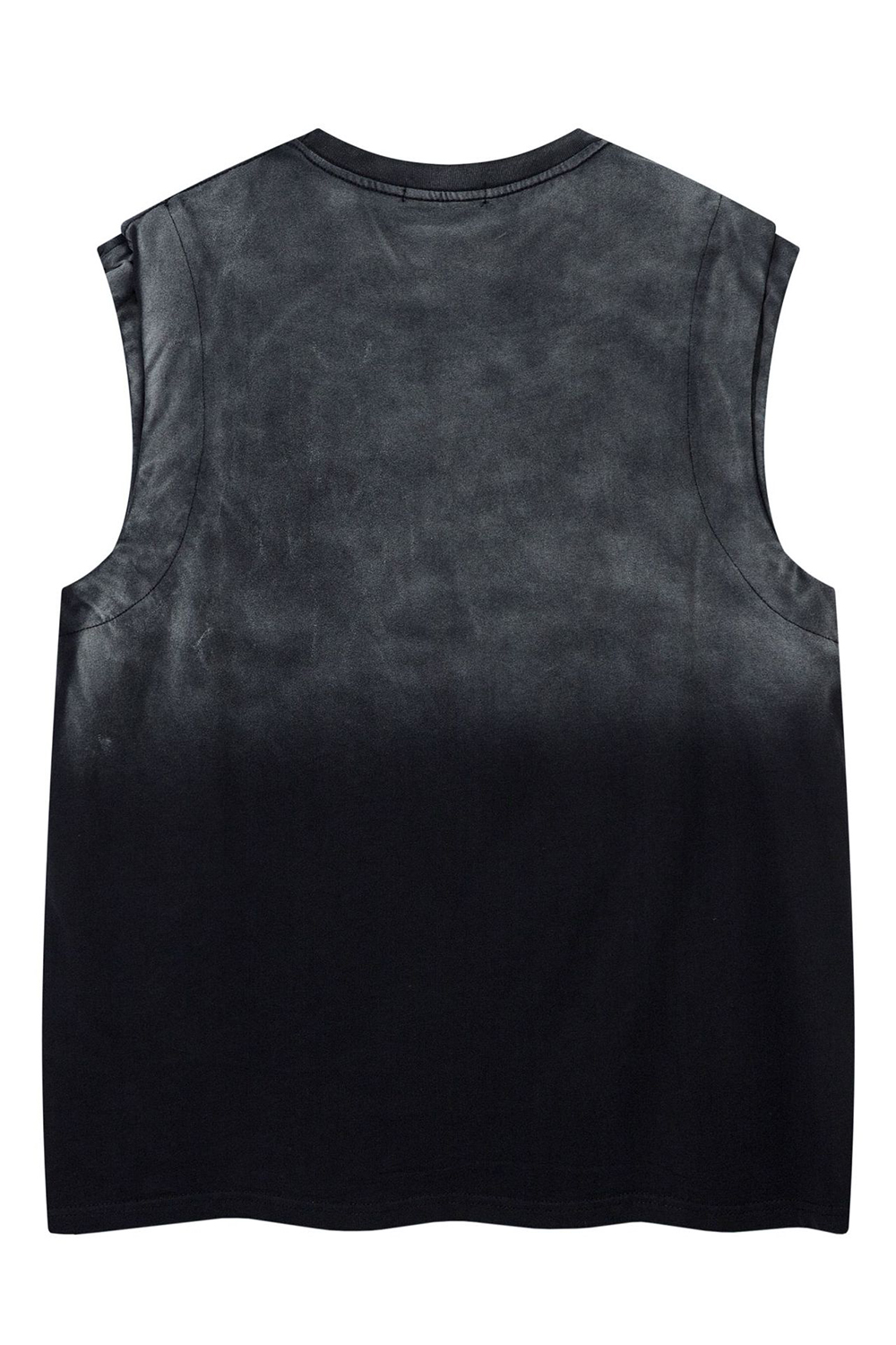 Letter Gradual Vacation Vintage Washed Print Vest Tee for Men