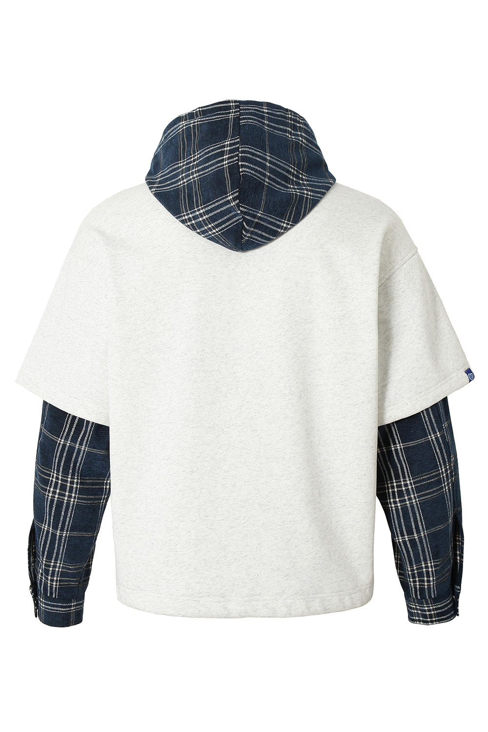 Fleece Hoodie Jacket Plaid Long Sleeve Coat