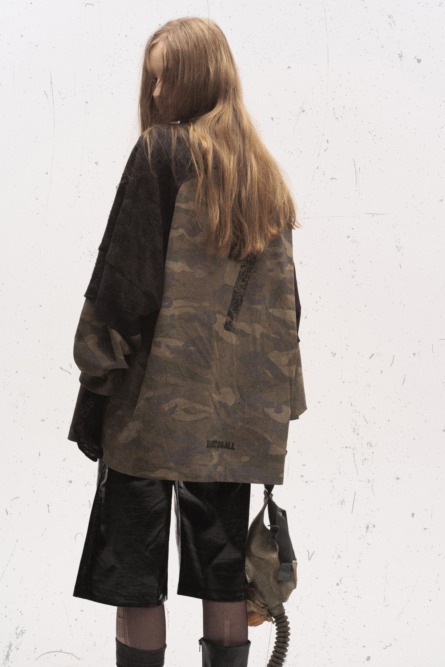 Graffiti Camouflage T-shirts Long Sleeve Tee