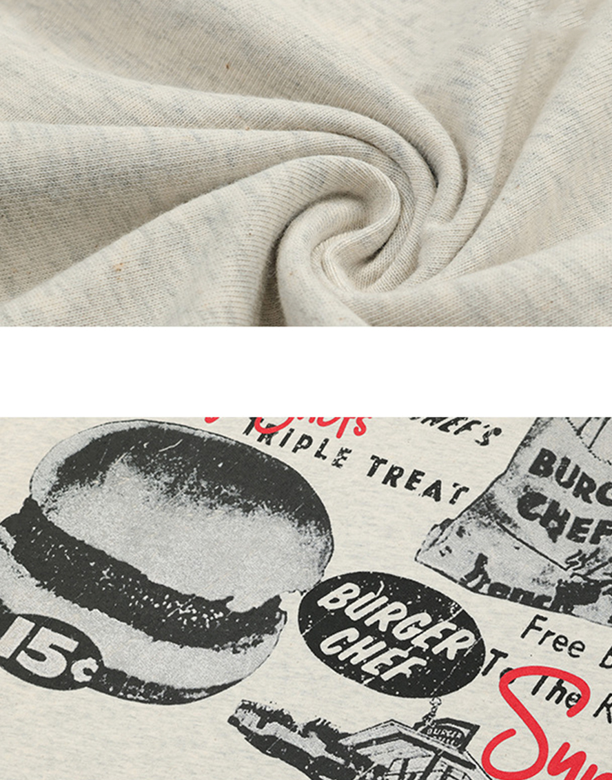 Letter Food Vacation Street Tee For Men