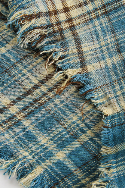 Jacket Shirt Blue Plaid Unisex Long Sleeve Top 
