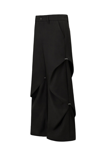 Dress Pants Wide-Leg Loose Men Pants