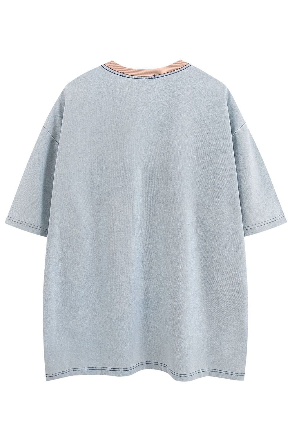 Embroidered DenimTee For Men