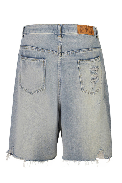 Denim Shorts Diamonds Loose Men Shorts