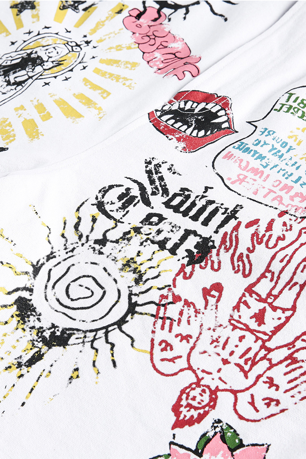 Print Shorts Graffiti Loose Men Shorts