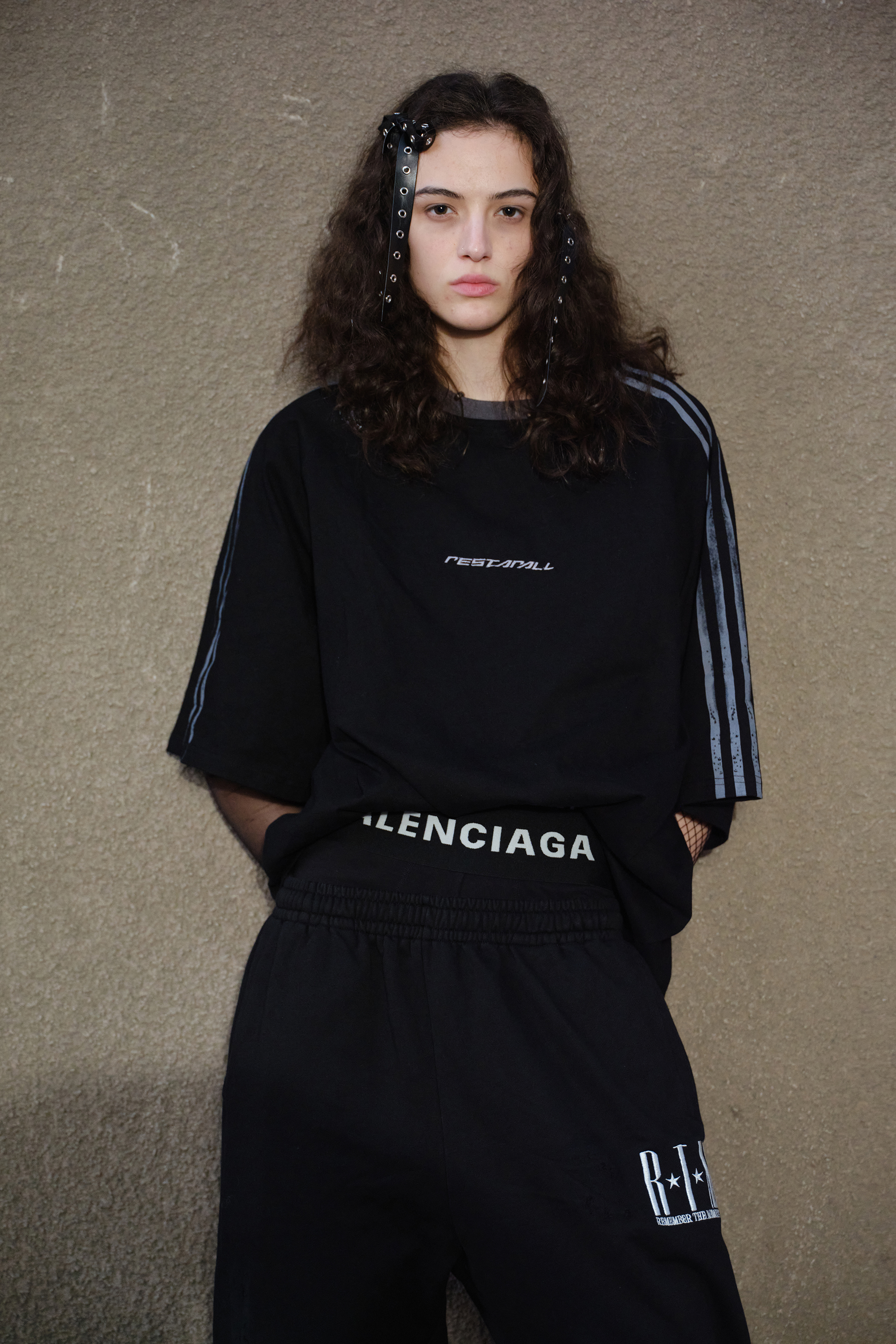 Sport Stripe T-shirts Vintage Embroidered Tee