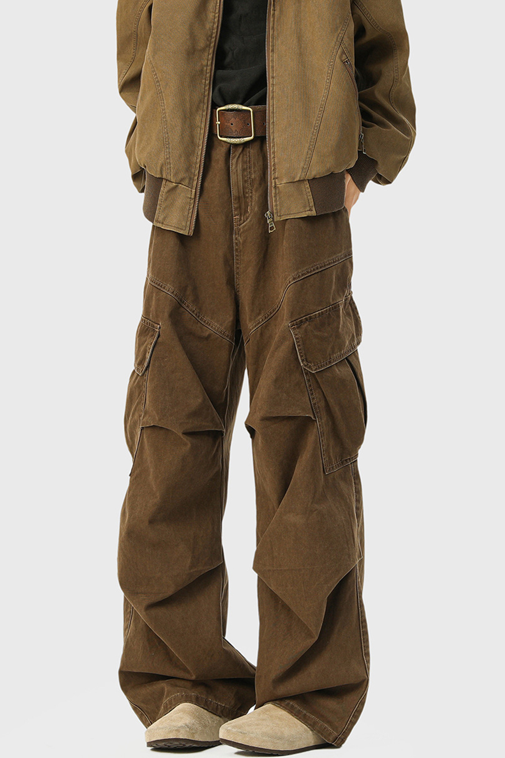 Cargo Pants Wide-Leg Jeans Loose Men Pants