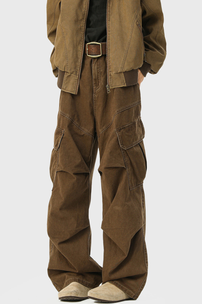 Cargo Pants Wide-Leg Jeans Loose Men Pants