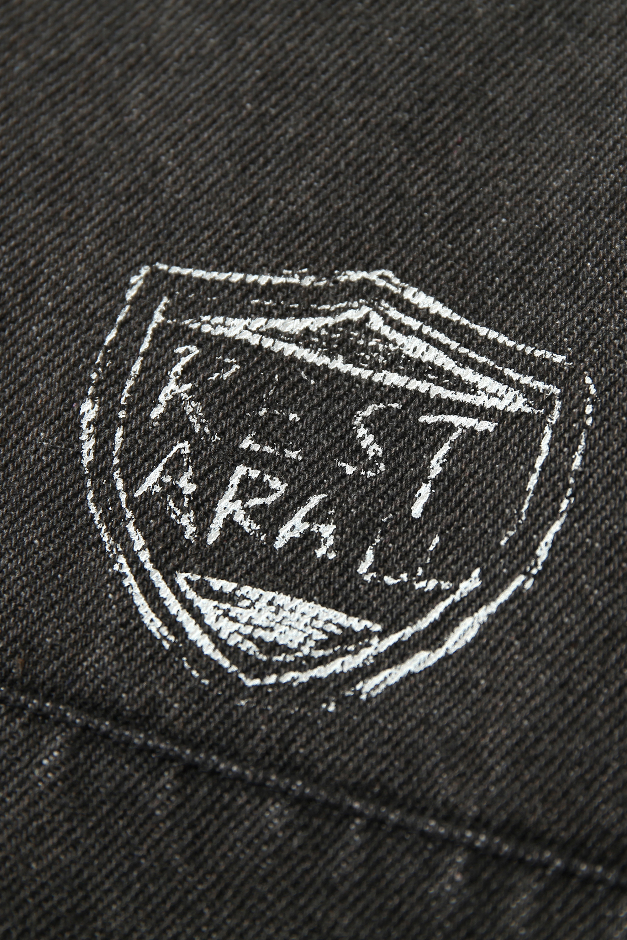 Hoodie Denim Jacket Black Letter Long Sleeve Coat