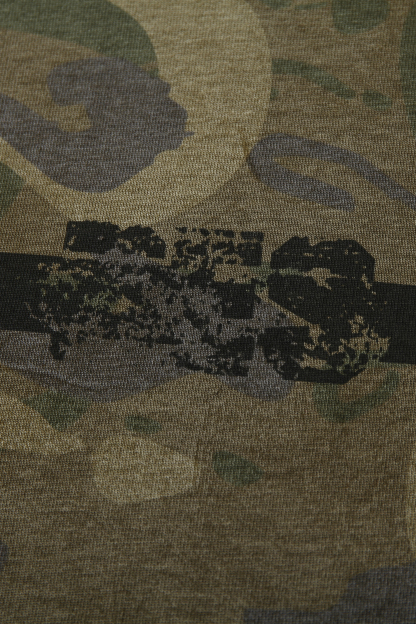 Graffiti Camouflage T-shirts Long Sleeve Tee