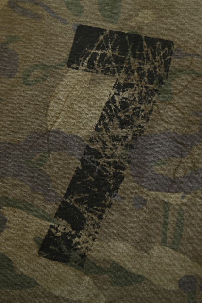 Graffiti Camouflage T-shirts Long Sleeve Tee