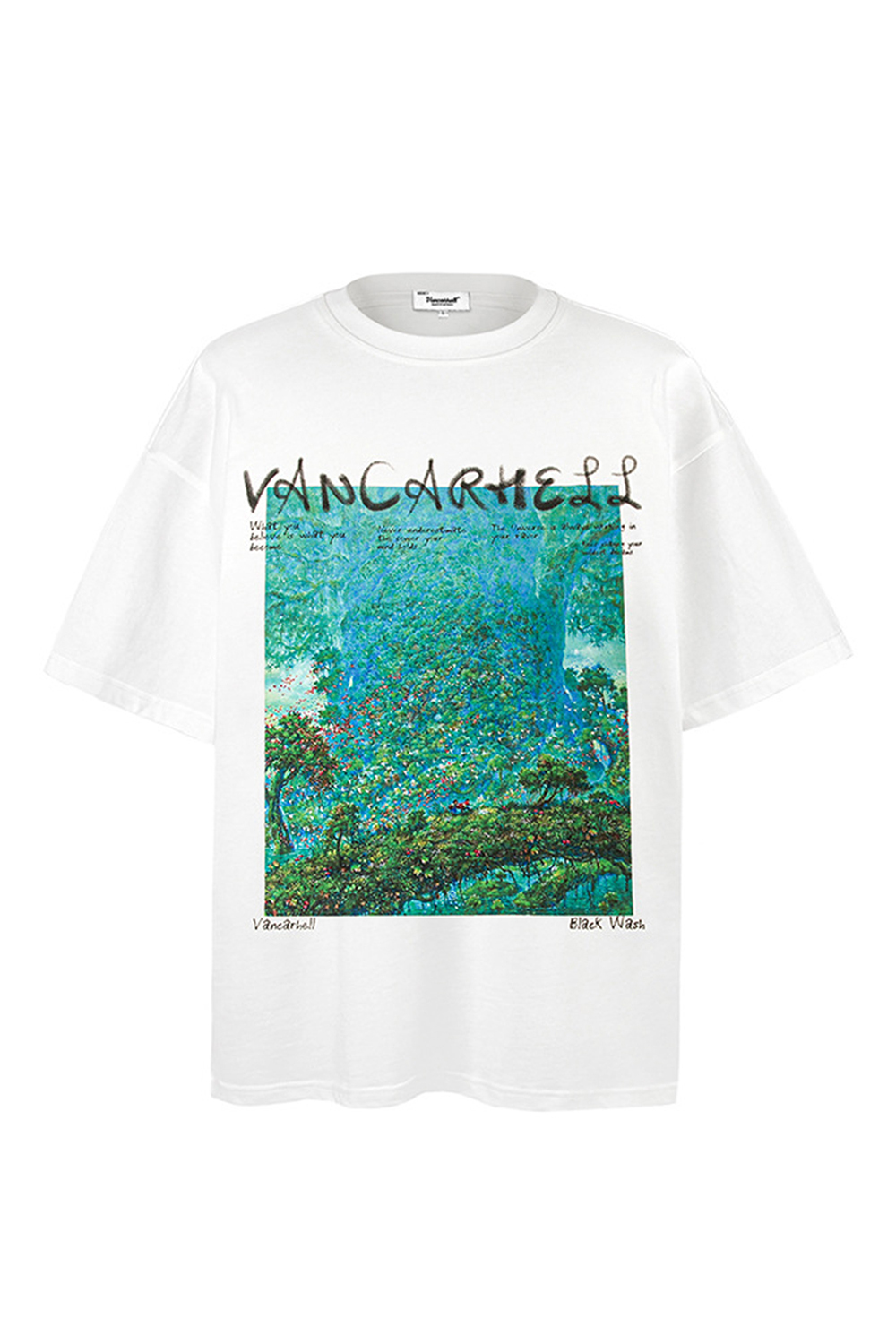 Graffiti Print T-shirt Tee For Men