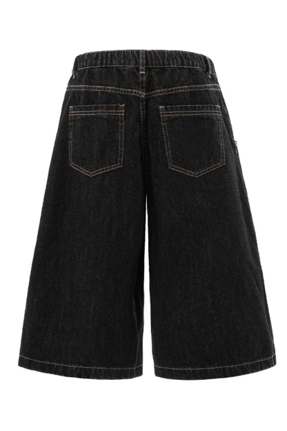 Denim Shorts Jeans Calf-Length Loose Men Shorts