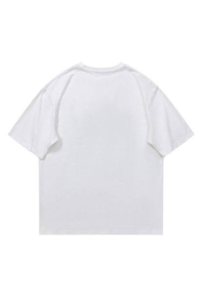 Cat Graffiti Print T-shirt Tee For Men