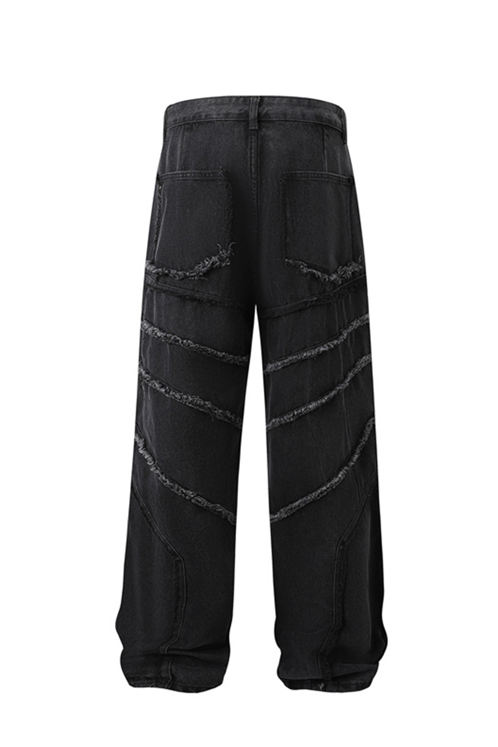 Washed Jeans Loose Straight Leg Men Pants 