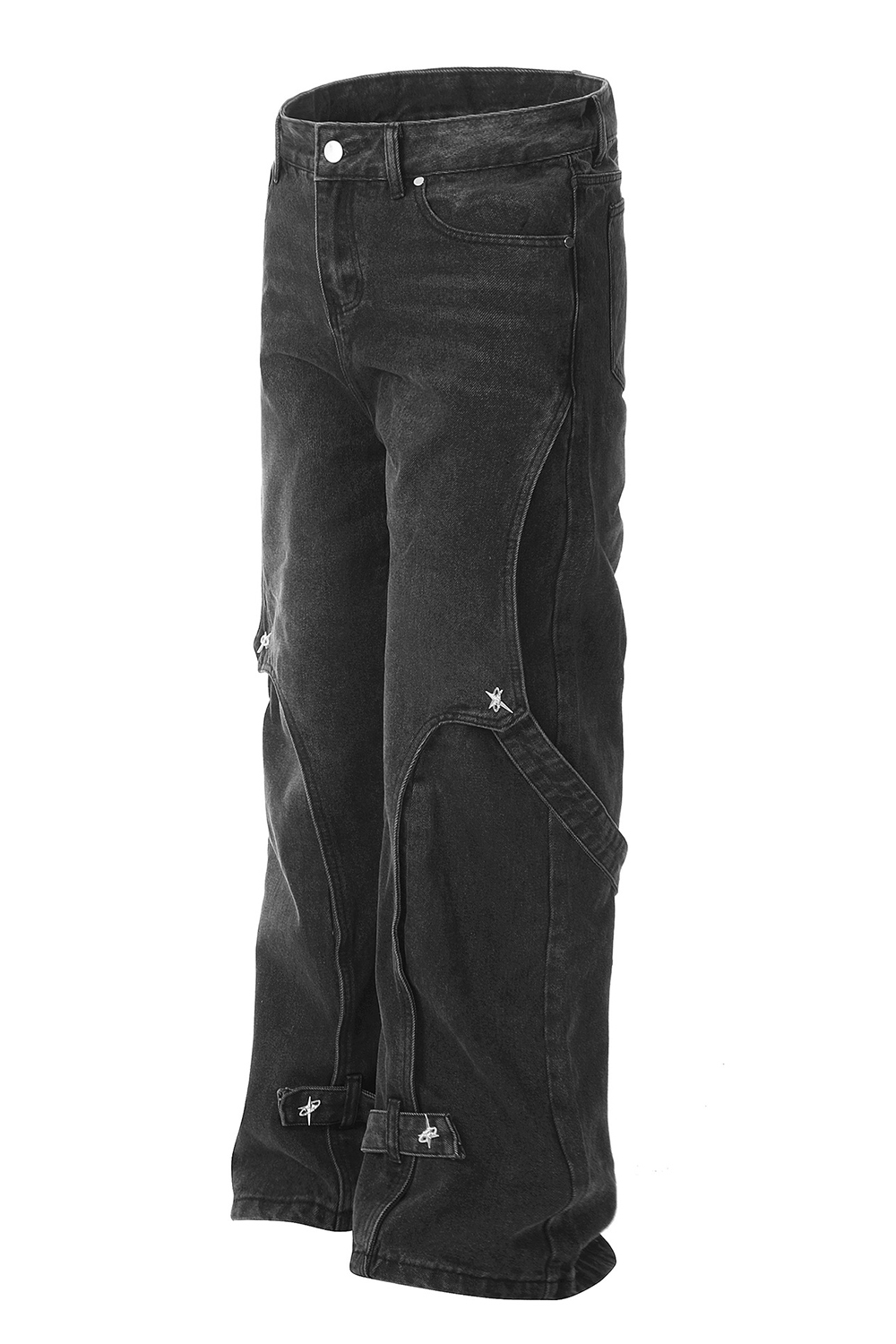 Washed Jeans Loose Straight Leg Men Pants