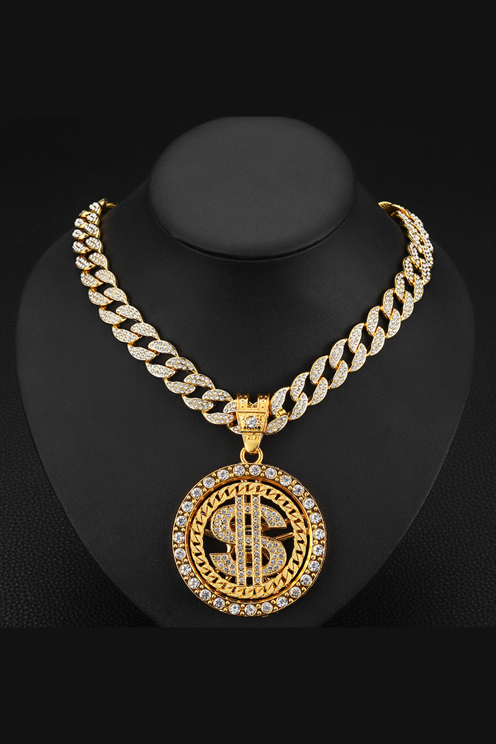 Diamond Cuban Chain Hip Hop Rich Dollar