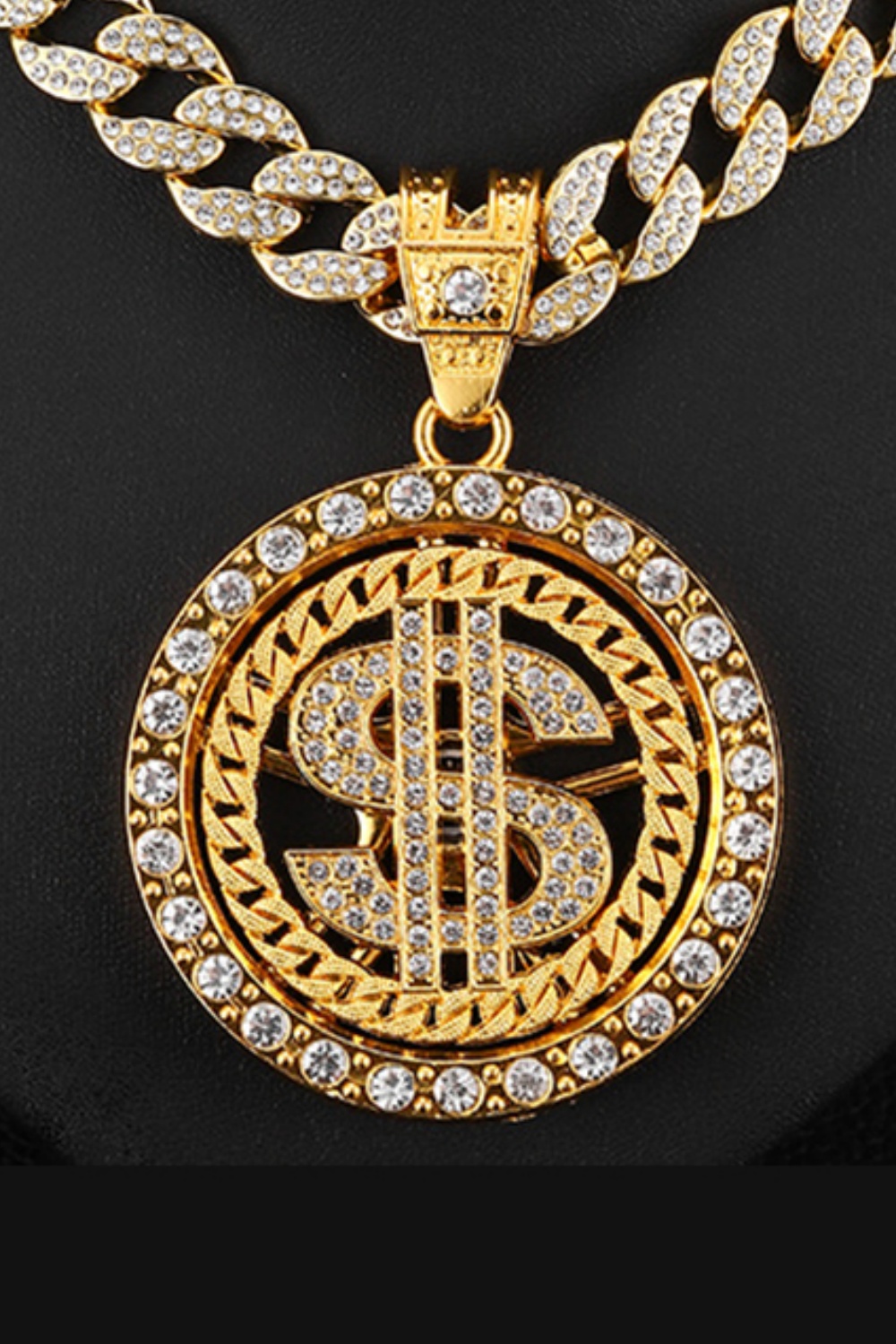 Diamond Cuban Chain Hip Hop Rich Dollar