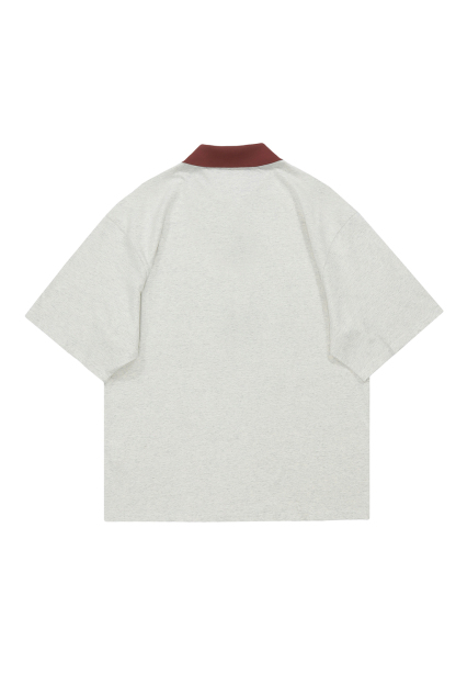 Letter Print Polo Tee For Men
