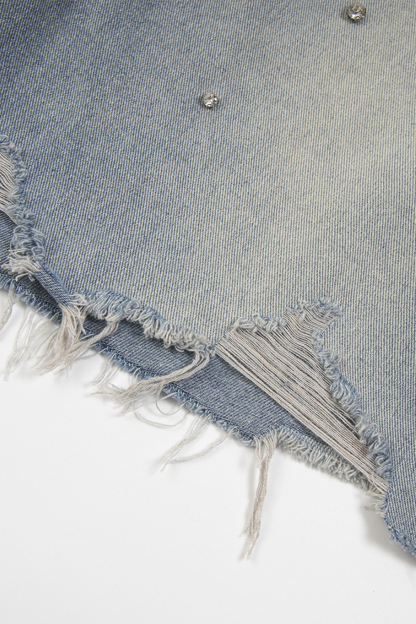 Denim Shorts Diamonds Loose Men Shorts