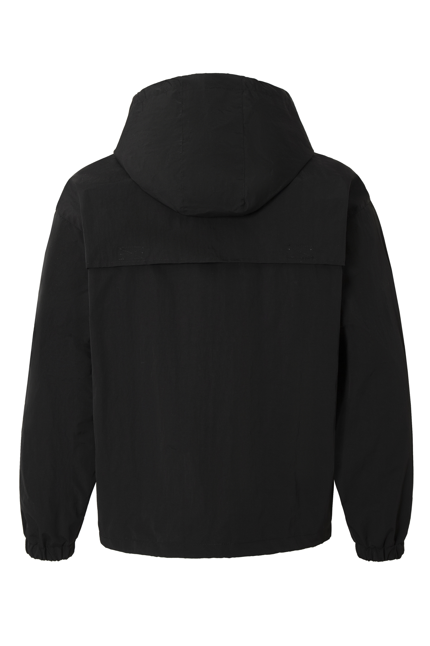 Windproof Jacket Coloblock Hoodie Long Sleeve
