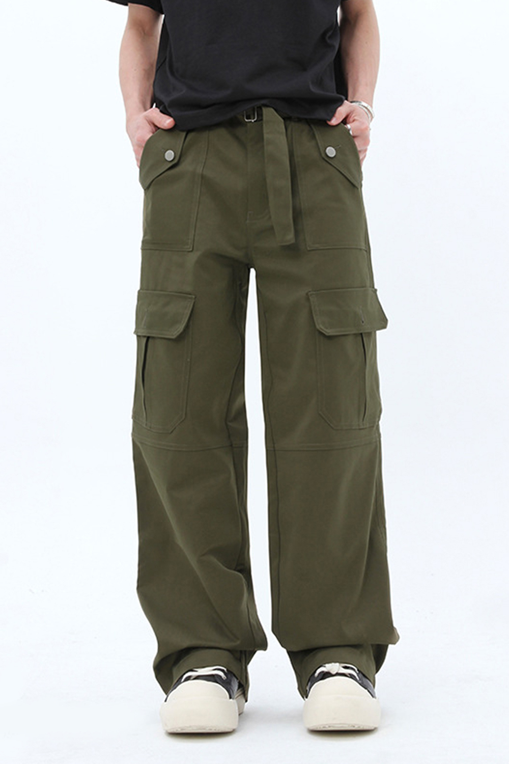 Cargo Pants Straight Leg Loose Men Pants