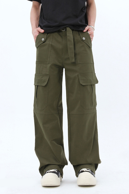Cargo Pants Straight Leg Loose Men Pants 